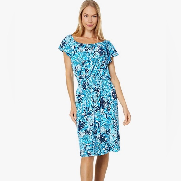 Lilly Pulitzer Dresses & Skirts - Lilly Pulitzer Clarette Flutter Sleeve Dress NWOT